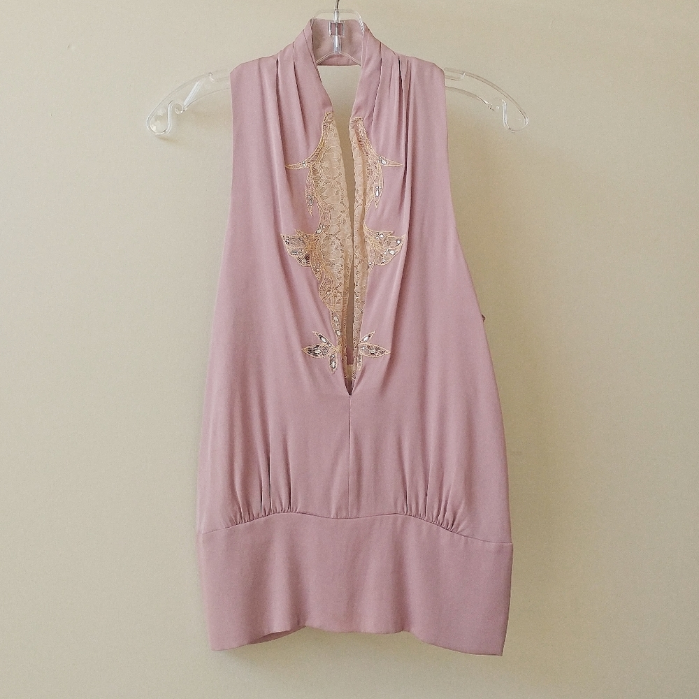 Ya-Ya Lavender Silk Halter Top